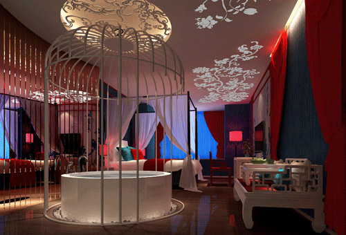 安陽艾木情侶主題酒店設(shè)計效果圖