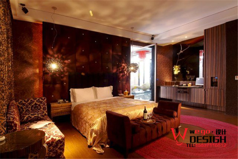 臺灣山月情侶旅館客房設計方案