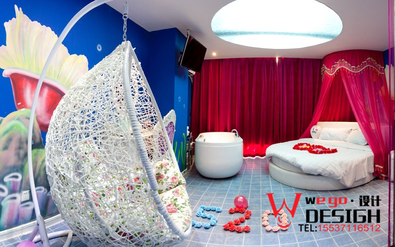 南昌天鵝戀情侶主題酒店裝修設(shè)計風(fēng)格說明