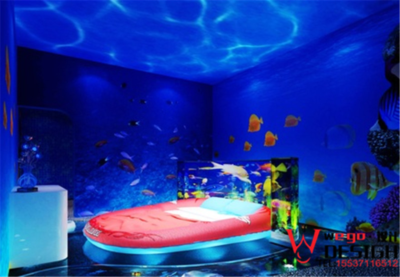 藍(lán)色夢(mèng)幻特色主題客房設(shè)計(jì)方案欣賞