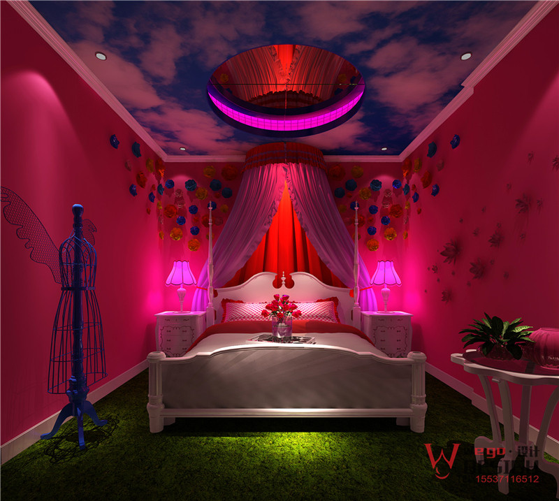 滎陽半夏拾光情侶主題酒店設(shè)計效果圖