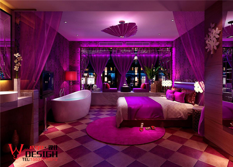 武漢巴黎之吻情侶酒店設(shè)計(jì)【迷情郁金香】