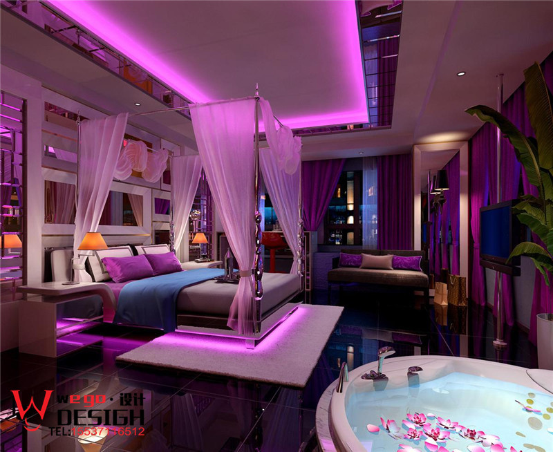武漢巴黎之吻情侶酒店設(shè)計(jì)【欲望都市】