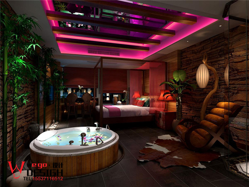 武漢巴黎之吻情侶酒店設(shè)計(jì)【竹海戀歌】