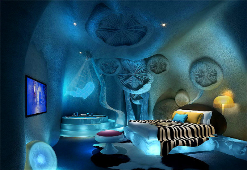 廣州青藍(lán)莓情侶主題酒店設(shè)計(jì)-廣州情趣主題酒店設(shè)計(jì)