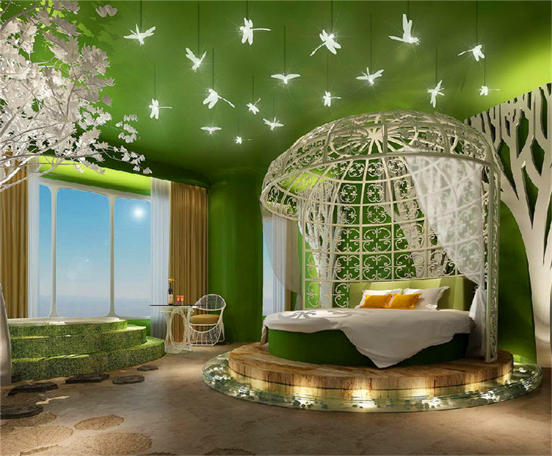 廣州青藍(lán)莓情侶主題酒店設(shè)計(jì)-廣州情趣主題酒店設(shè)計(jì)