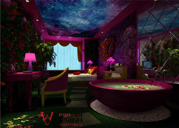 安陽艾木情侶主題酒店客房設(shè)計(jì)效果圖