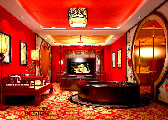 山西緣起主題酒店設(shè)計效果圖-仙洞奇緣主題房