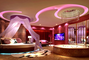 山西緣起情侶主題酒店設(shè)計效果圖