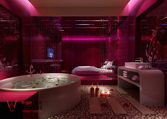 武漢巴黎之吻情侶主題酒店設(shè)計(jì)效果圖