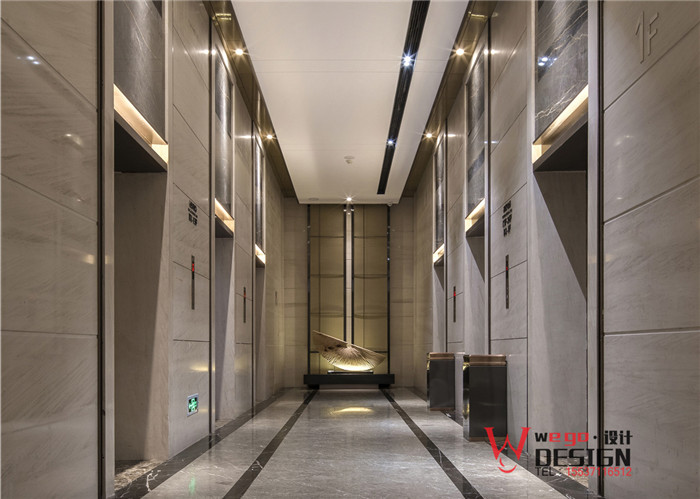 鄭州銘匯文華酒店電梯廳設(shè)計(jì)