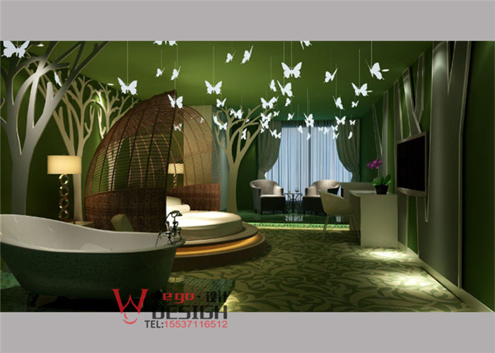 鄭州山楂樹情侶酒店設計效果圖