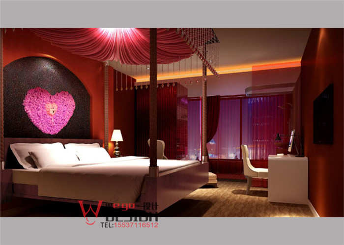 鄭州山楂樹情侶酒店客房設計方案