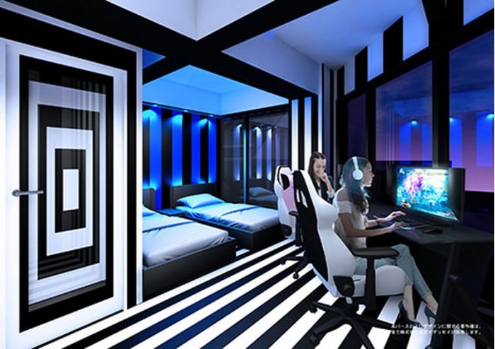 日本首家電競(jìng)主題酒店設(shè)計(jì)內(nèi)景曝光 明年4月開業(yè)