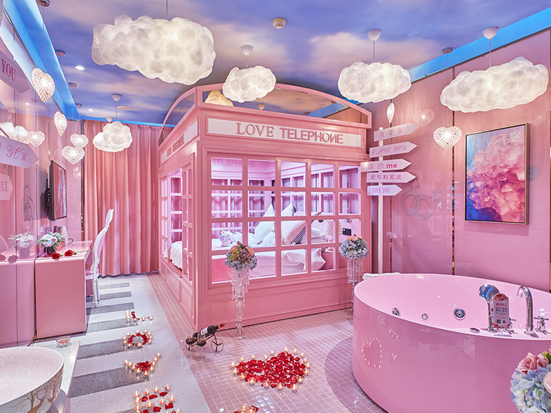 石家莊萬愛情侶主題酒店設(shè)計(jì)效果圖欣賞