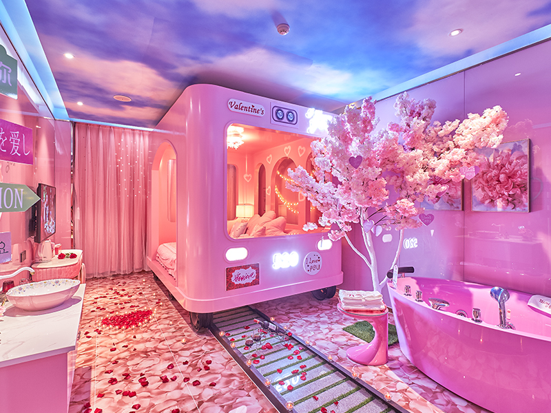 石家莊萬愛情侶主題酒店設(shè)計(jì)效果圖欣賞