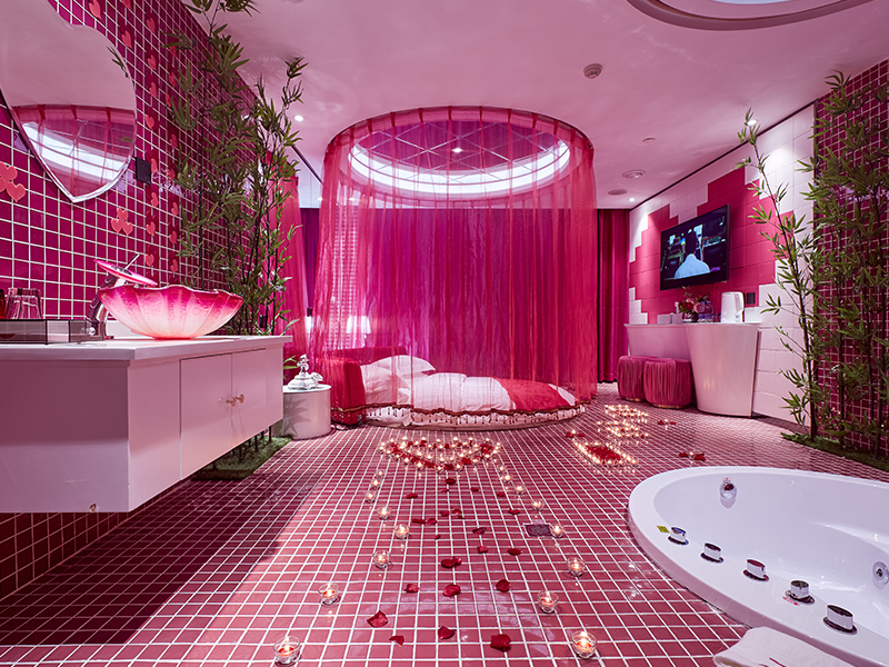 石家莊萬愛情侶主題酒店設(shè)計(jì)效果圖欣賞