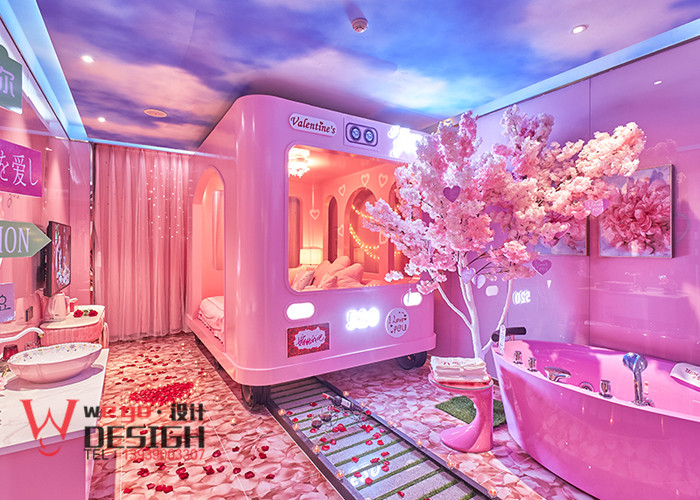 石家莊圓夢情侶主題酒店客房設(shè)計(jì)實(shí)景圖