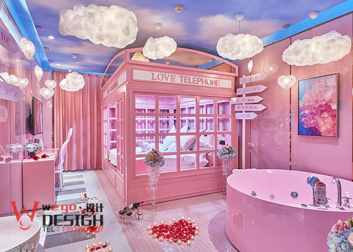 石家莊圓夢情侶主題酒店客房設(shè)計(jì)實(shí)景圖