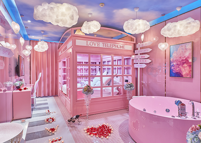 石家莊圓夢(mèng)情侶主題酒店設(shè)計(jì)實(shí)景圖