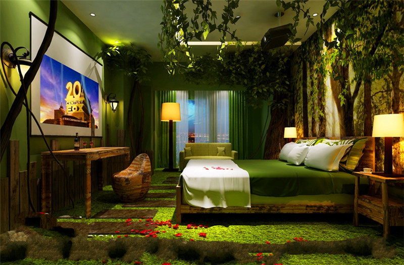 洛陽主題酒店設(shè)計公司(WEGO設(shè)計)推薦主題客房設(shè)計效果圖
