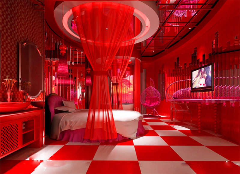 洛陽主題酒店設(shè)計公司(WEGO設(shè)計)推薦主題客房設(shè)計效果圖